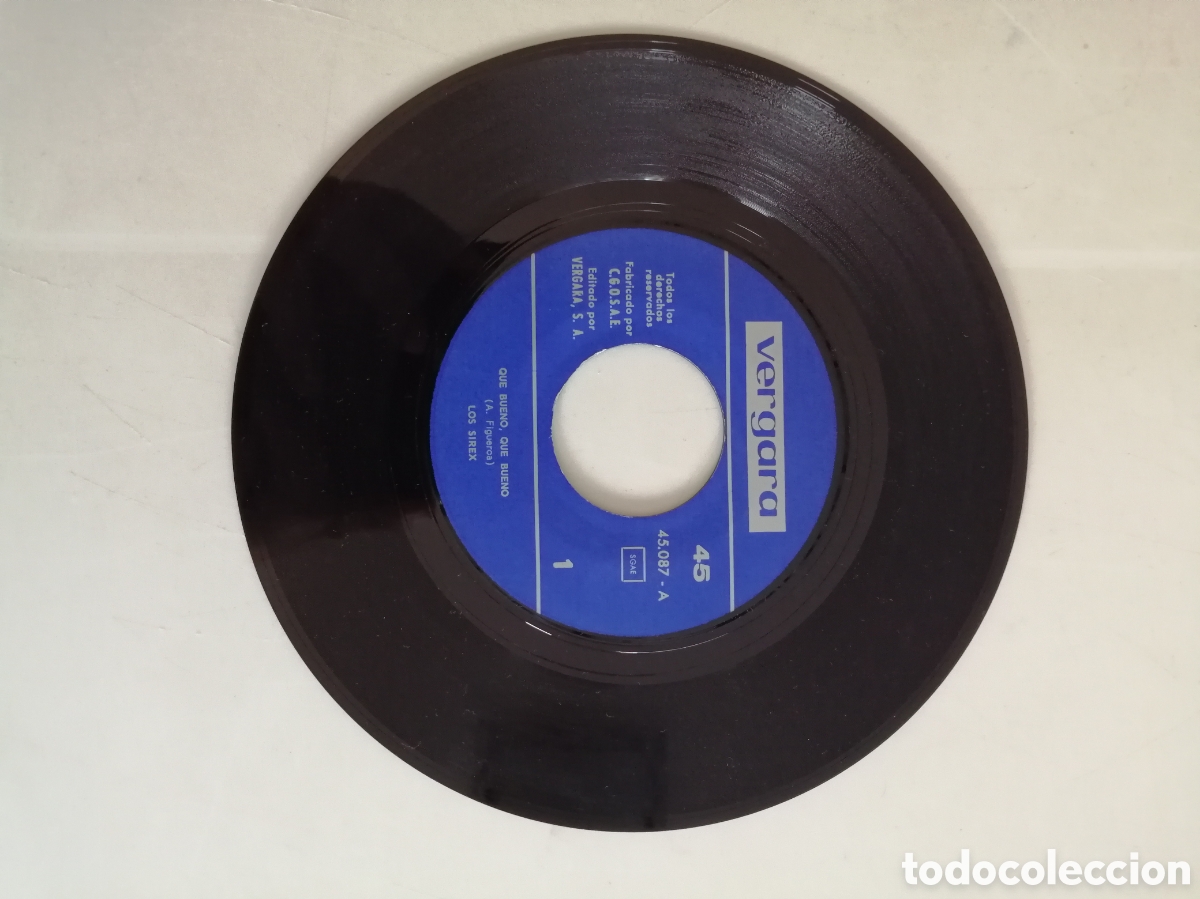 Discos de vinilo: Los Sirex. Que buen que bueno single - Foto 3