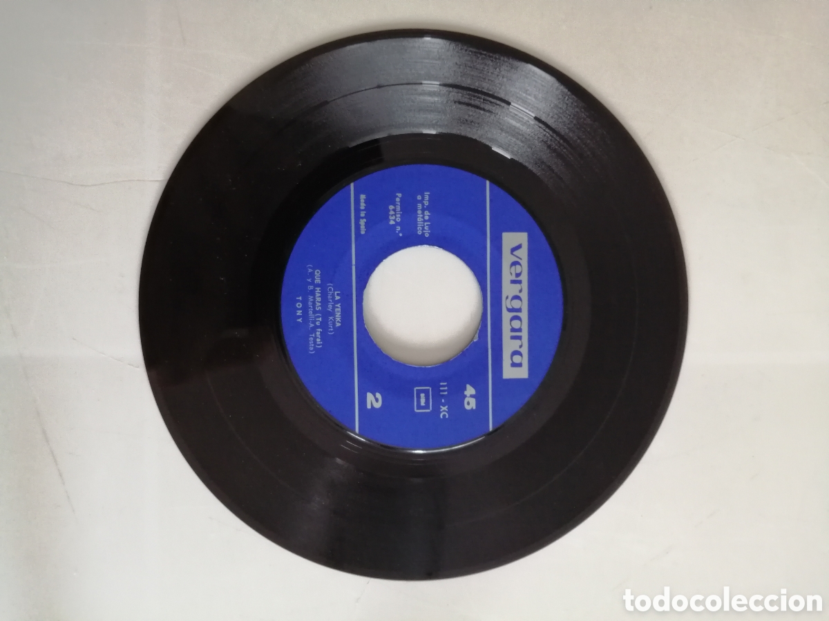 Discos de vinilo: Bailemos la Yenka con Tony. Single - Foto 3