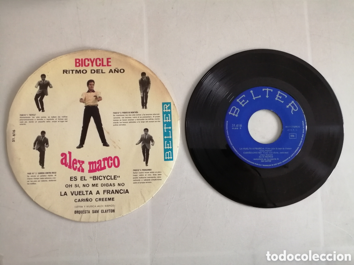 Discos de vinilo: Alex Marco El Bicycle. Single - Foto 4