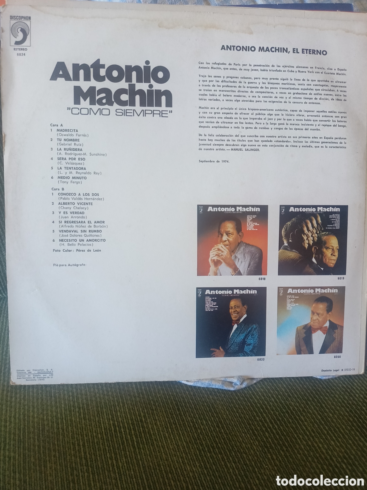 Discos de vinilo: Antonio Mach&iacute;n Como siempre vol. 3 - Foto 2