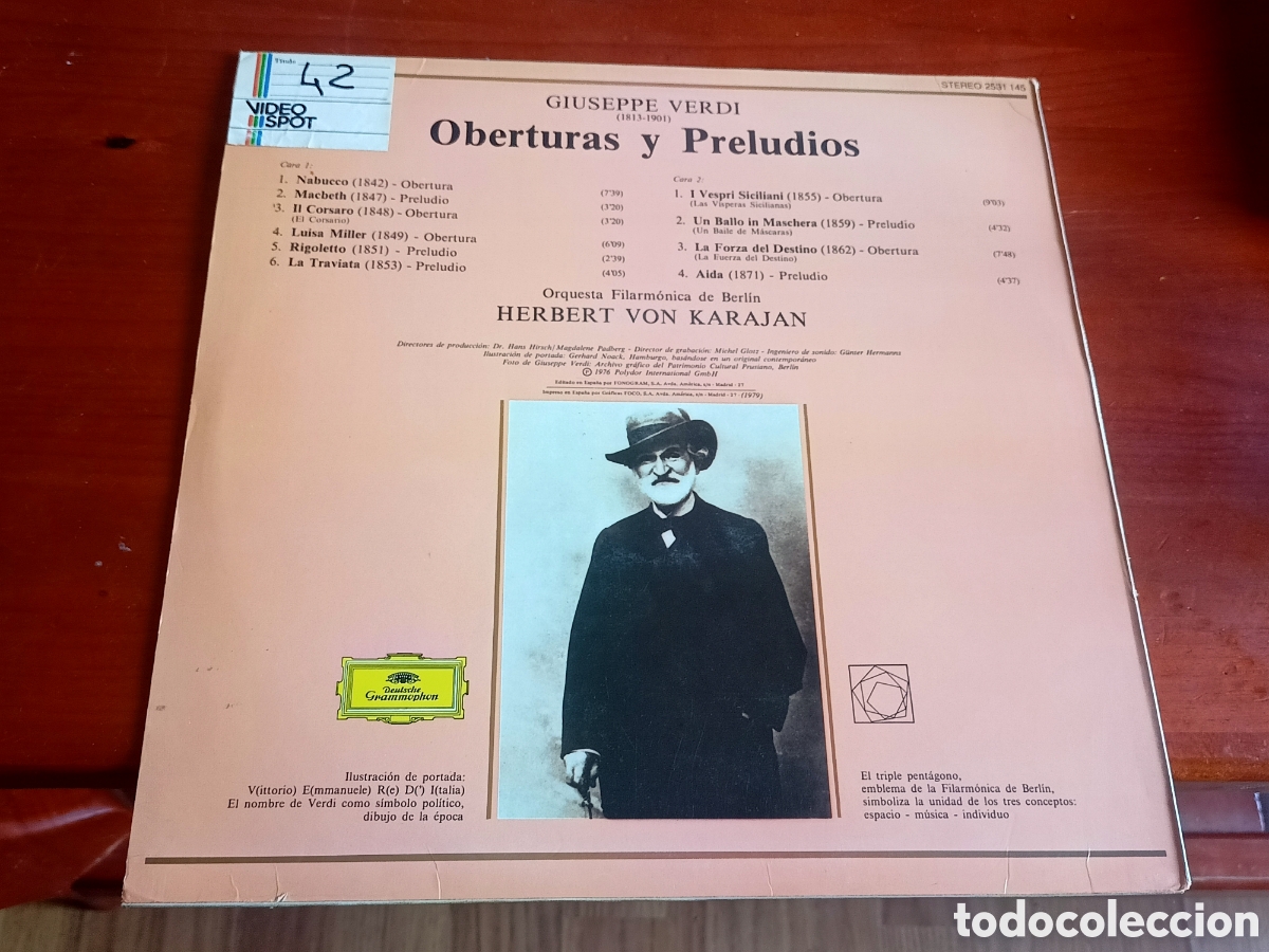 Discos de vinilo: Verdi oberturas y preludios - Foto 2