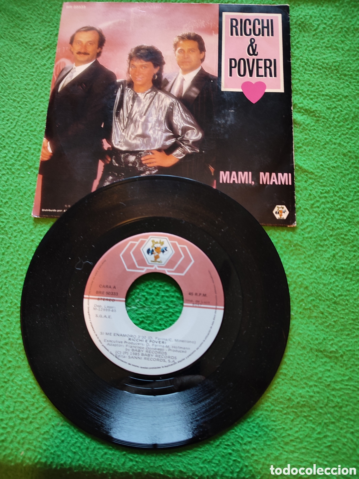 Discos de vinilo: Ricchi & Poveri - Si me enamoro - Foto 2