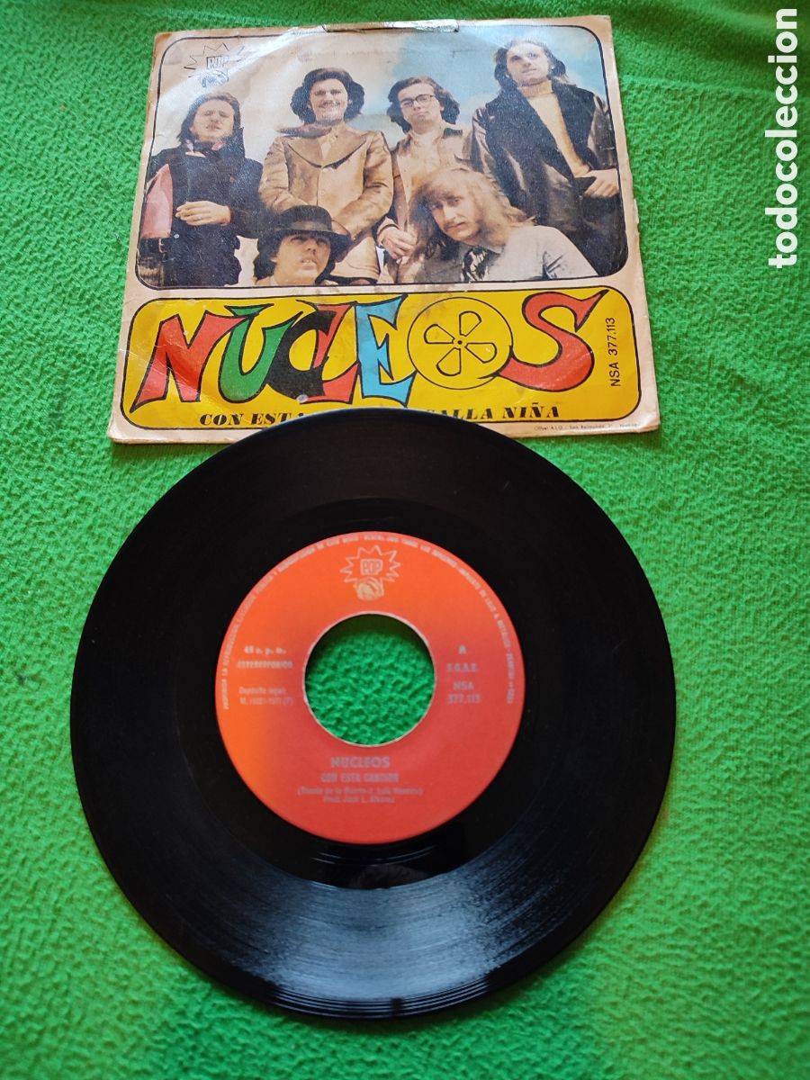 Discos de vinilo: N&uacute;cleos - Con esta canci&oacute;n Vinilo Single - Foto 2