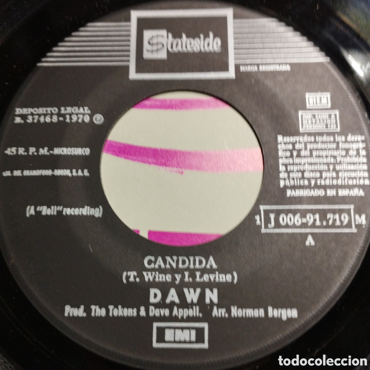 Discos de vinilo: Single 7&rdquo; Dawn 1970 C&aacute;ndida + Look at..... - Foto 3
