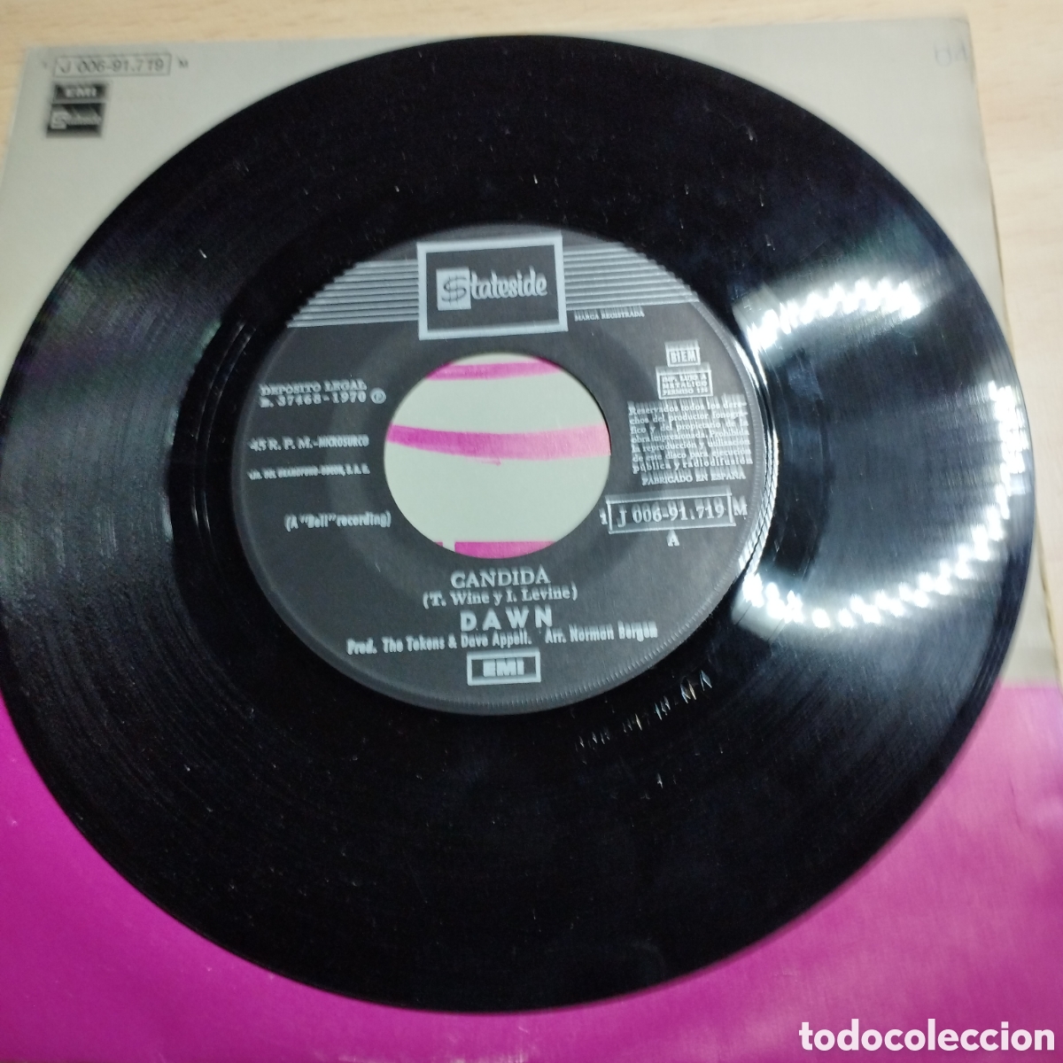 Discos de vinilo: Single 7&rdquo; Dawn 1970 C&aacute;ndida + Look at..... - Foto 4
