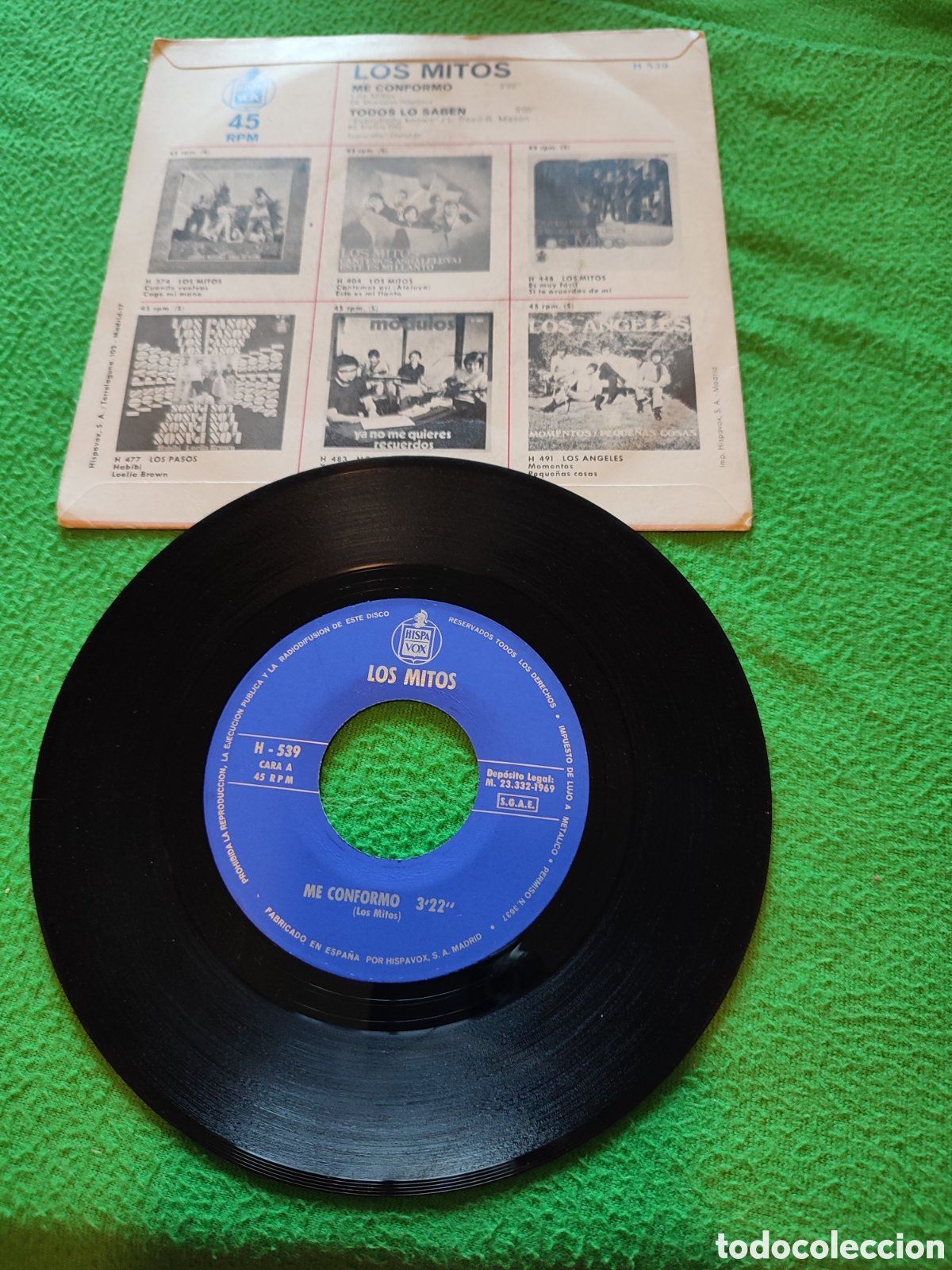 Discos de vinilo: Los Mitos - Me conformo - Foto 2