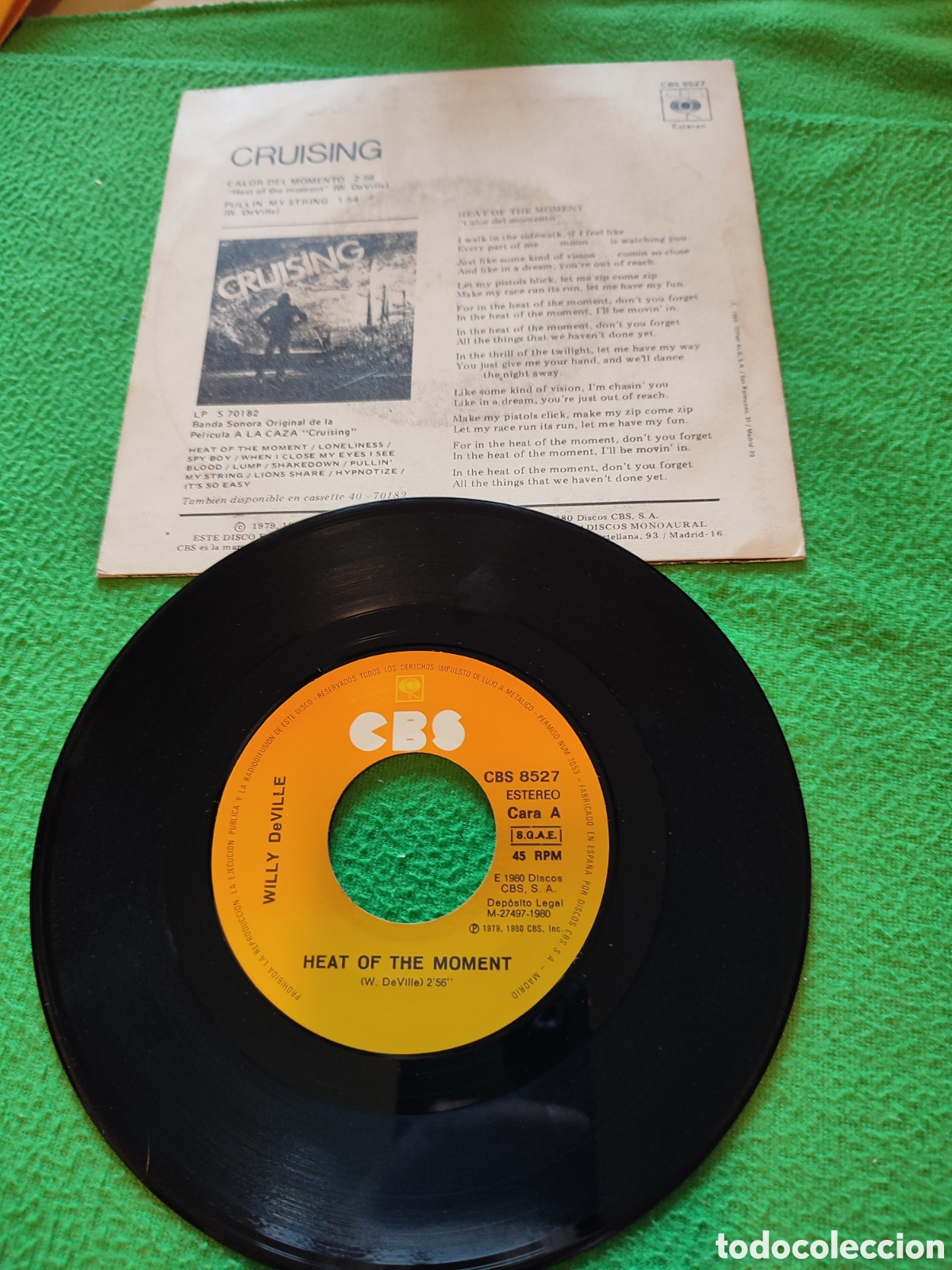 Discos de vinilo: Willy DeVille - Calor del momento - Foto 2