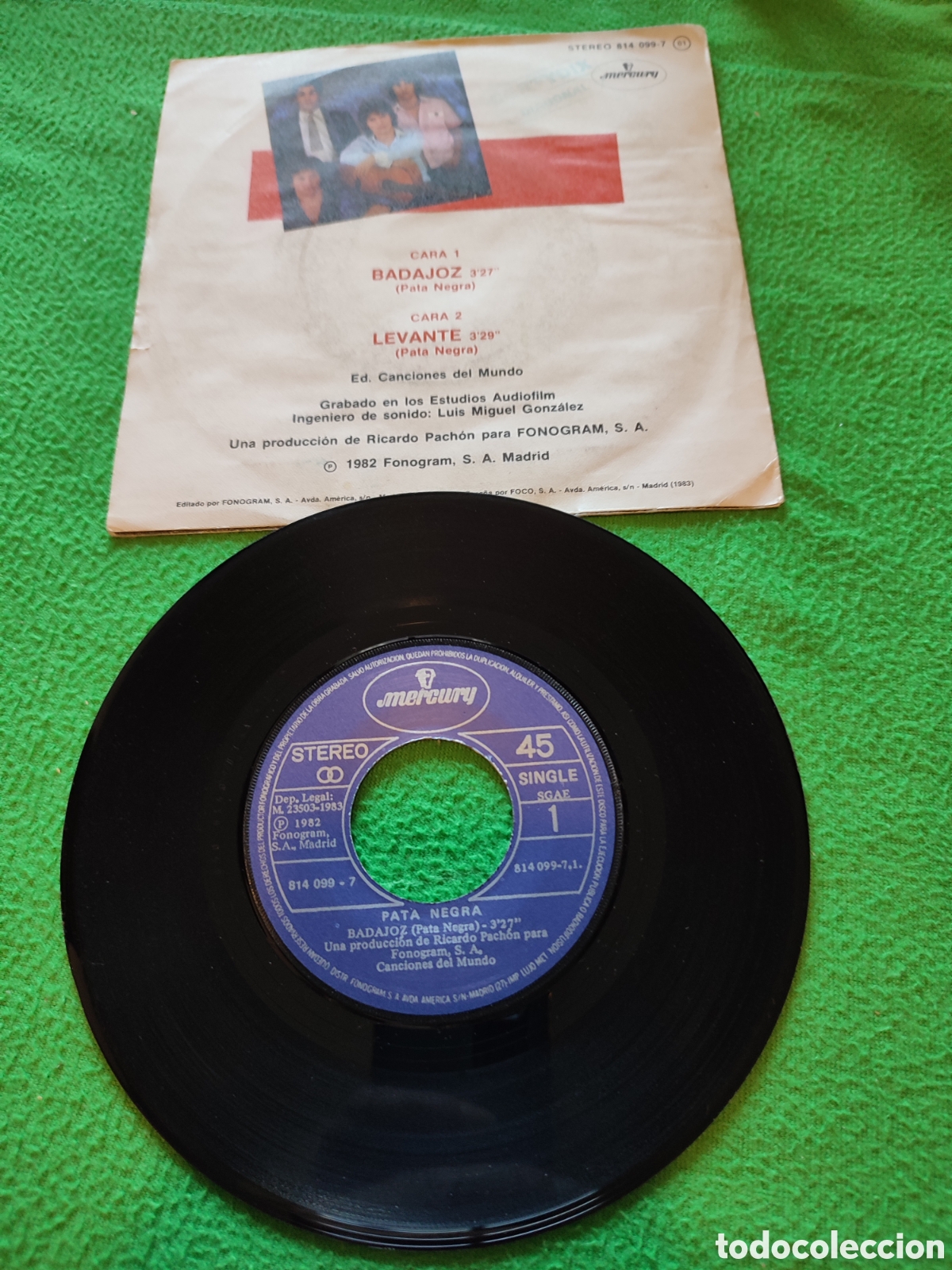 Discos de vinilo: Pata Negra - Badajoz Vinilo Single - Foto 2