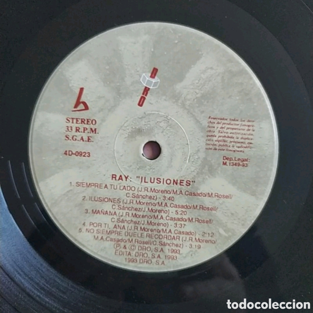 Discos de vinilo: Lp Ray. Ilusiones..... - Foto 4