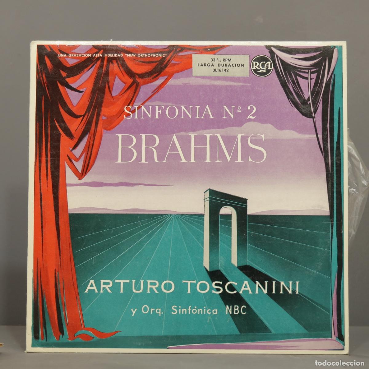 Discos de vinilo: LP. BRAHMS. SINFONIA 2. TOSCANINI - Foto 1