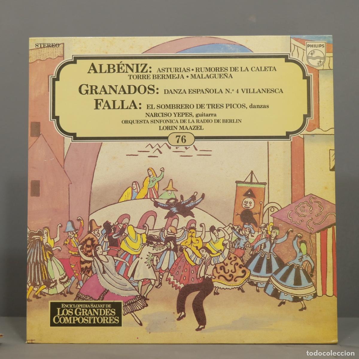 Discos de vinilo: LP. ALBENIZ. GRANADOS. FALLA. 76 - Foto 1