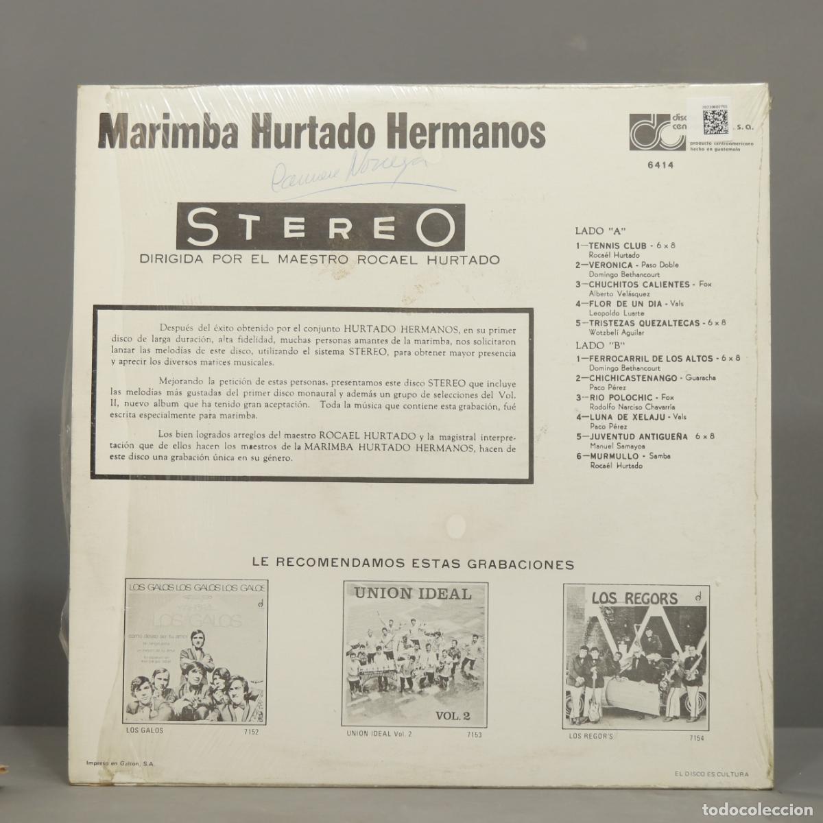 Discos de vinilo: LP. Hurtado Hermanos &ndash; Marimba - Foto 2