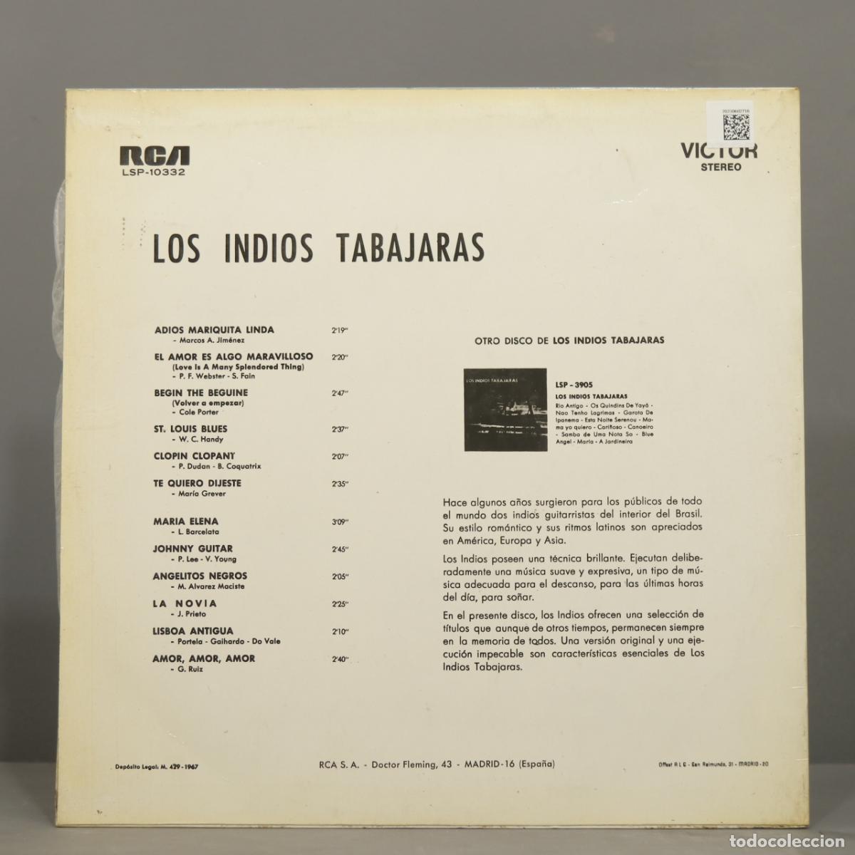 Discos de vinilo: LP. Los Indios Tabajaras - Foto 2
