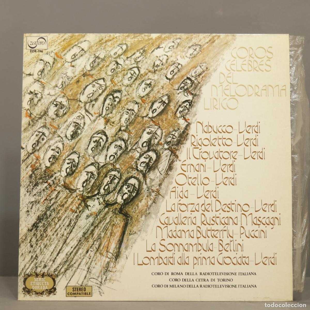 Dischi in vinile: LP. COROS CELEBRES DEL MELODRAMA LIRICO