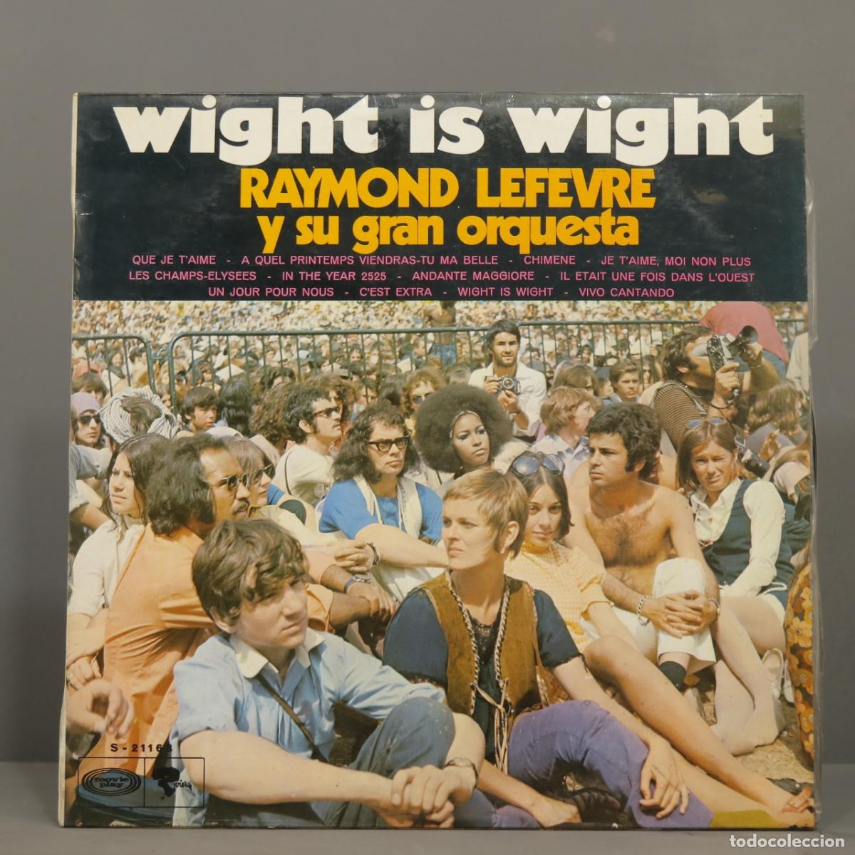 Discos de vinilo: LP. Lefevre y Su Gran Orquesta &ndash; Wight Is Wight - Foto 1