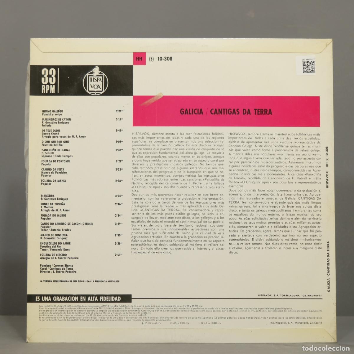Discos de vinilo: LP. Cantigas Da Terra &ndash; Galicia - Foto 2