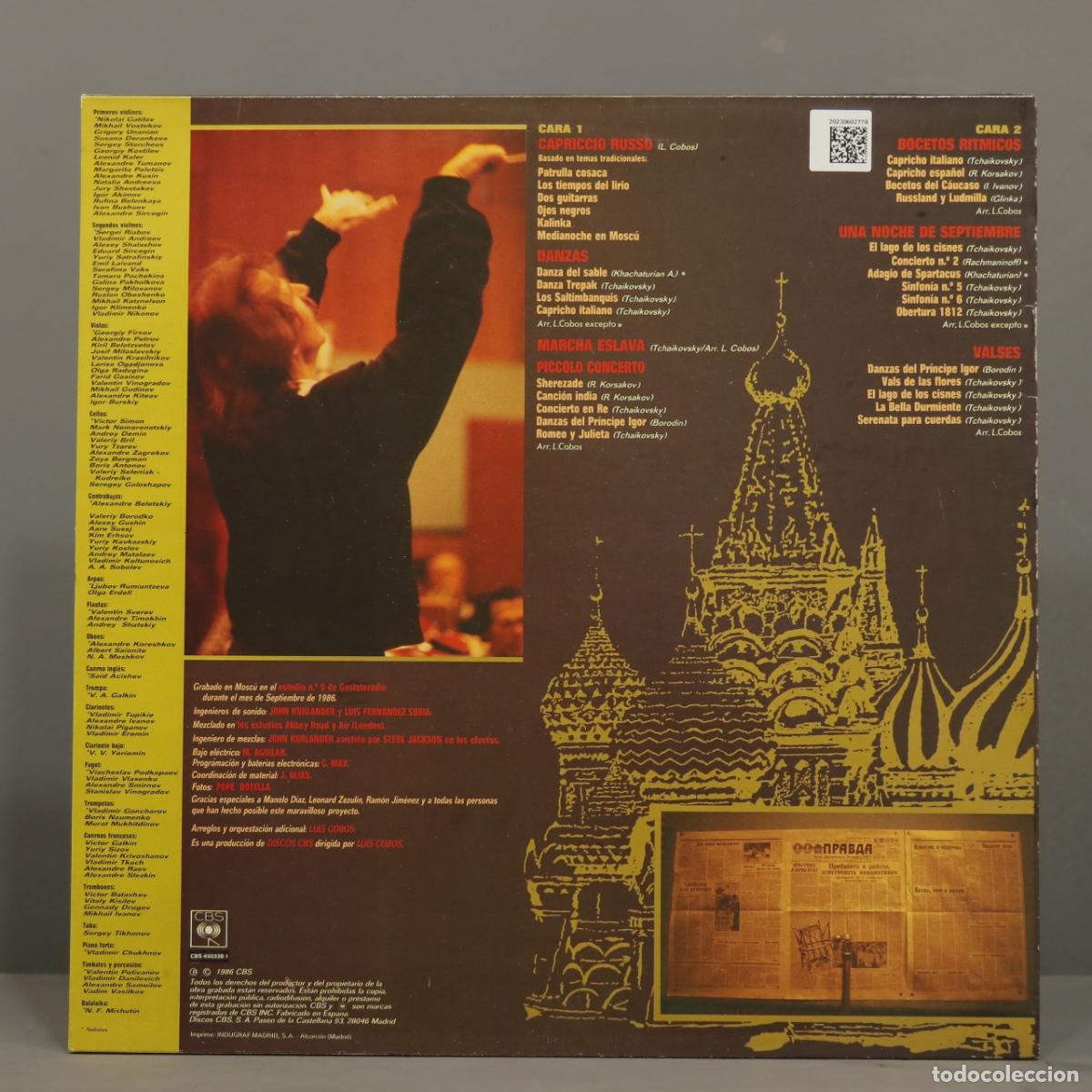 Discos de vinilo: LP. COBOS. CAPRICCIO RUSO - Foto 2