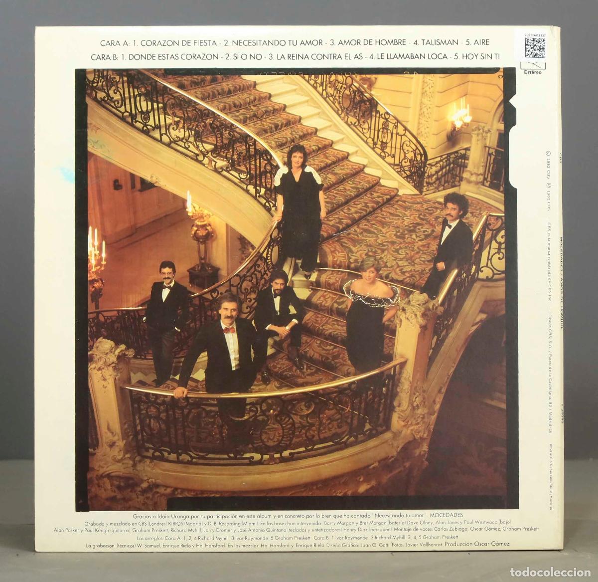 Discos de vinilo: LP. Mocedades &ndash; Amor De Hombre - Foto 2