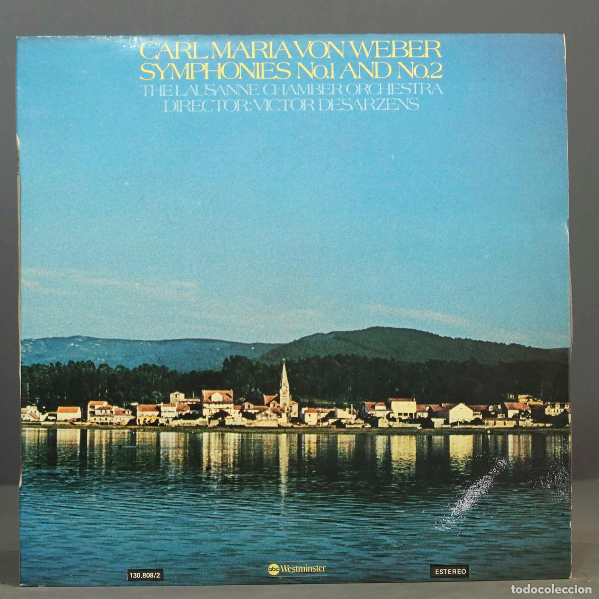 Discos de vinilo: LP. SYMPHONIES 1 2. WEBER. DESARZENS - Foto 1