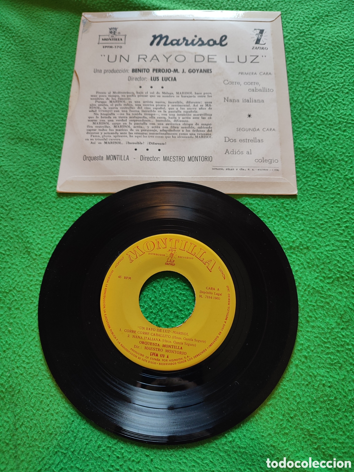 Discos de vinilo: Marisol - Un rayo de Luz Ep - Foto 2