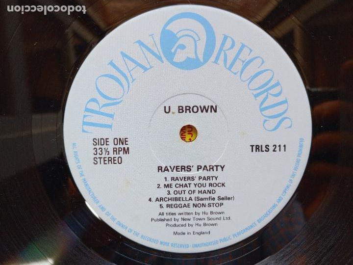 Discos de vinilo: U-Brown - ravers party - Foto 3