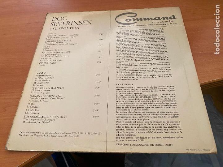 Discos de vinilo: DOC SEVERINSEN LP ESPA&Ntilde;A 1966 (B-39) - Foto 4