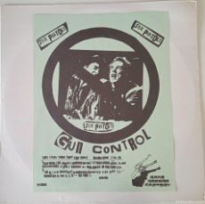 Discos de vinilo: SEX PISTOLS...GUN CONTROL. (SLIPPED DISC RECORDS 1979) USA PUNK .