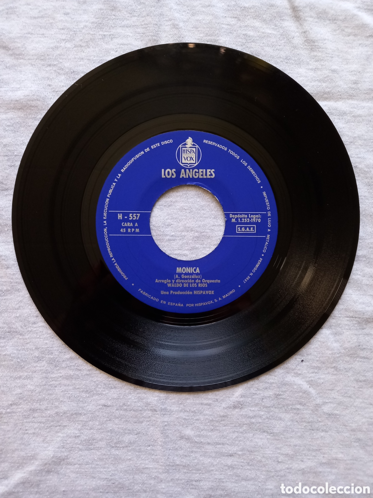 Discos de vinilo: LOS ANGELES &rdquo;MONICA + TE PRESENTI&rdquo; SINGLE 1970 - Foto 3