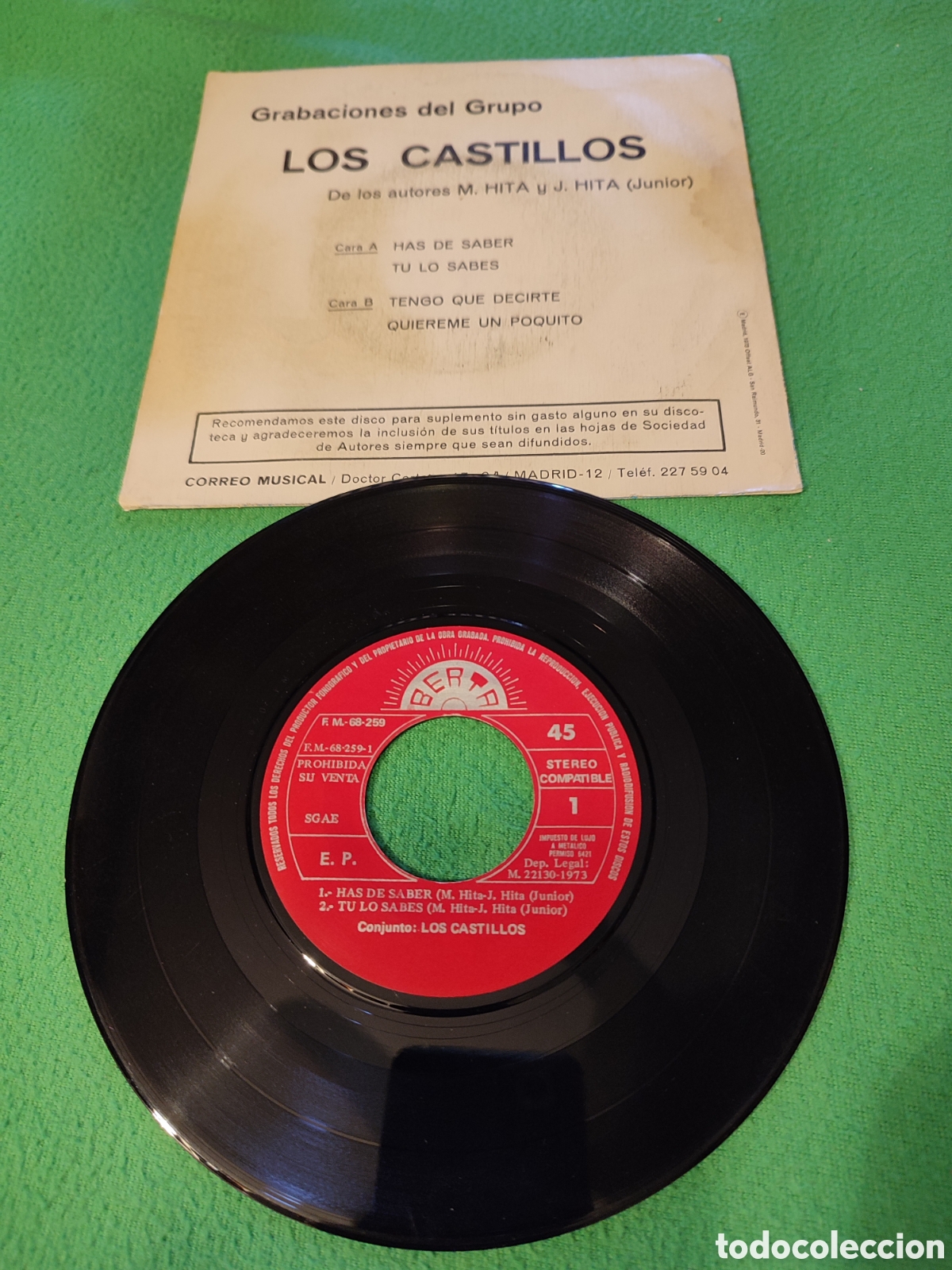 Discos de vinilo: Los Castillos - Has de saber + 3 - Foto 2