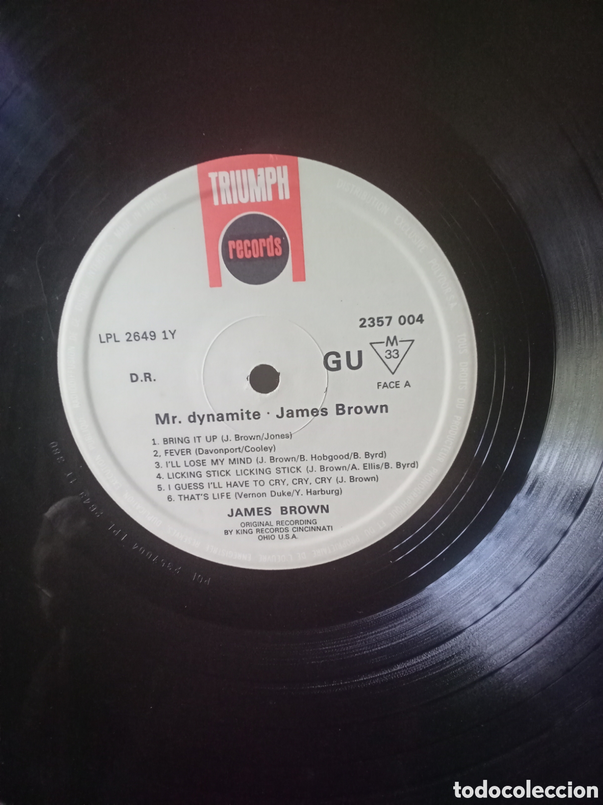 Discos de vinilo: Mr DYNAMITE JAMES BROWN TRIUMPH RECORDS 1983 - Foto 2