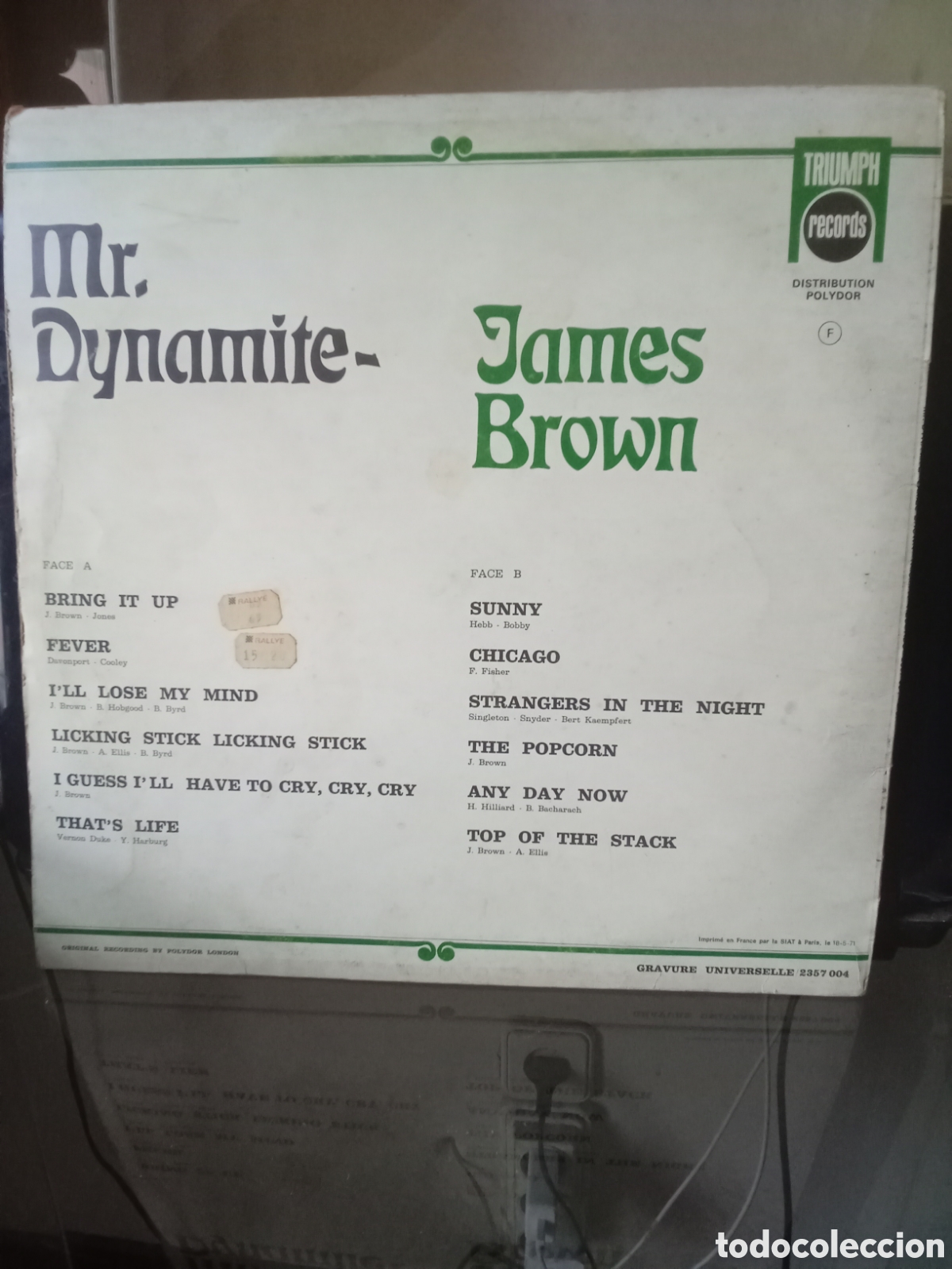 Discos de vinilo: Mr DYNAMITE JAMES BROWN TRIUMPH RECORDS 1983 - Foto 4