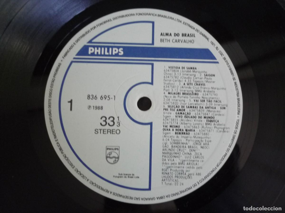 Discos de vinilo: LP vinilo Beth Carvalho Alma de Brasil - Foto 4