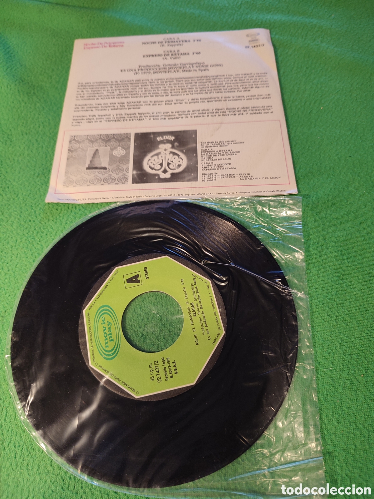 Discos de vinilo: Azahar - Noche de primavera - Foto 2