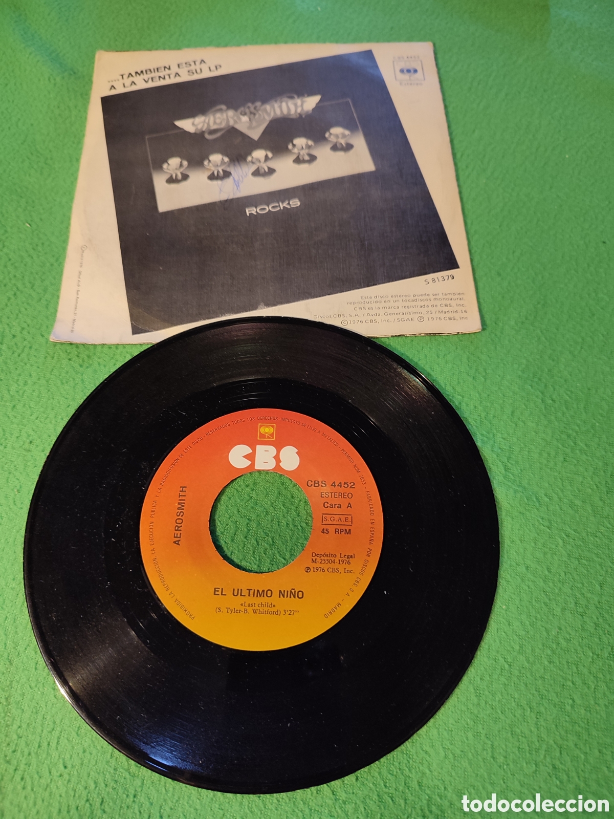 Discos de vinilo: Aerosmith - El &uacute;ltimo ni&ntilde;o - Foto 2