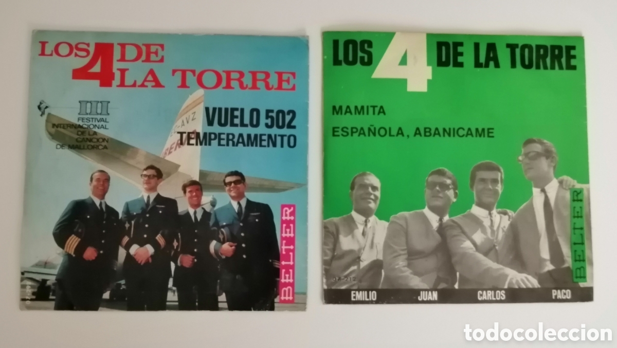 Discos de vinilo: Los 4 de la Torre. 2 singles - Foto 2