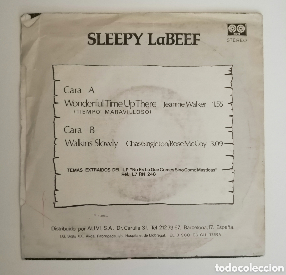 Discos de vinilo: Sleepy Labeef. Single - Foto 2