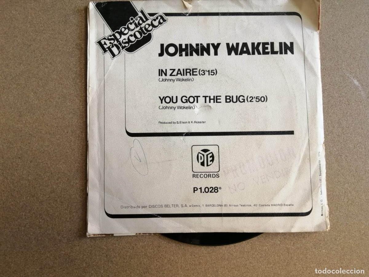 Discos de vinilo: DISCO SINGLE. JOHNNY WAKLEIN (IN ZAIRE) - Foto 2