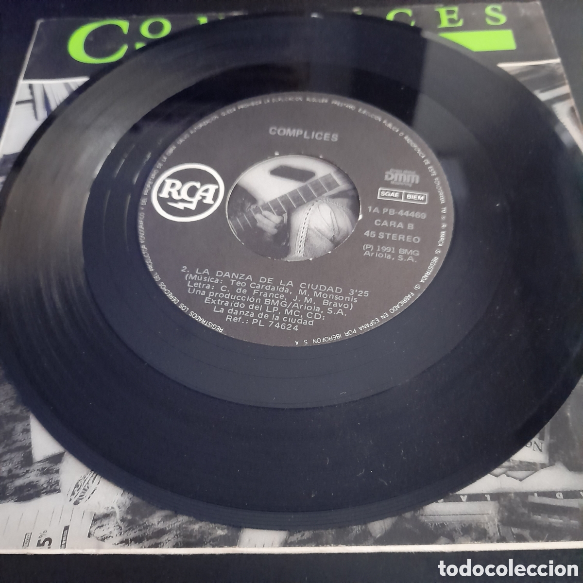 Discos de vinilo: C&oacute;mplices &ndash; El Tren. Vinilo, 7&rdquo;, Single 1991 - Foto 4