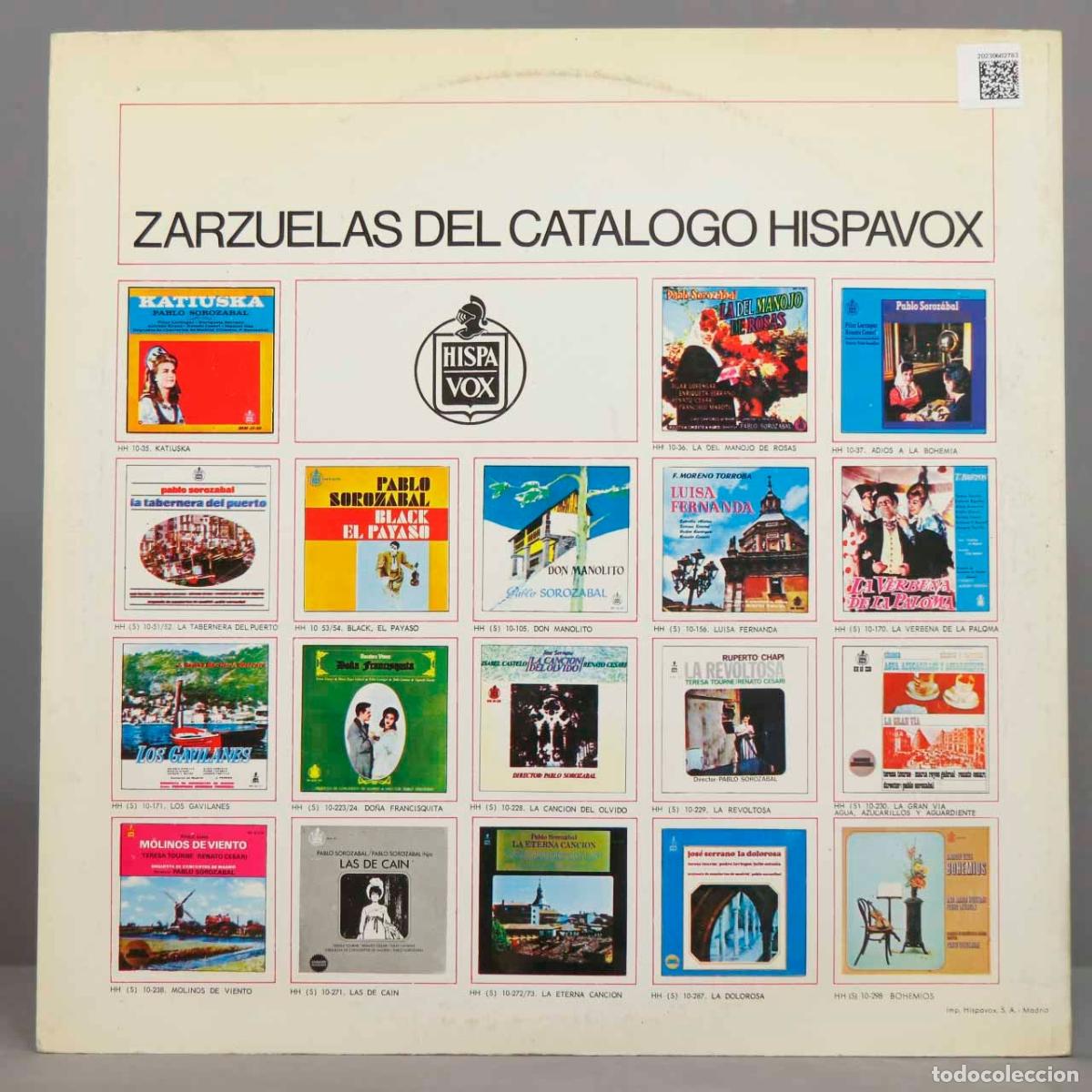 Discos de vinilo: LP. La Del Manojo De Rosas. SOROZABAL - Foto 2