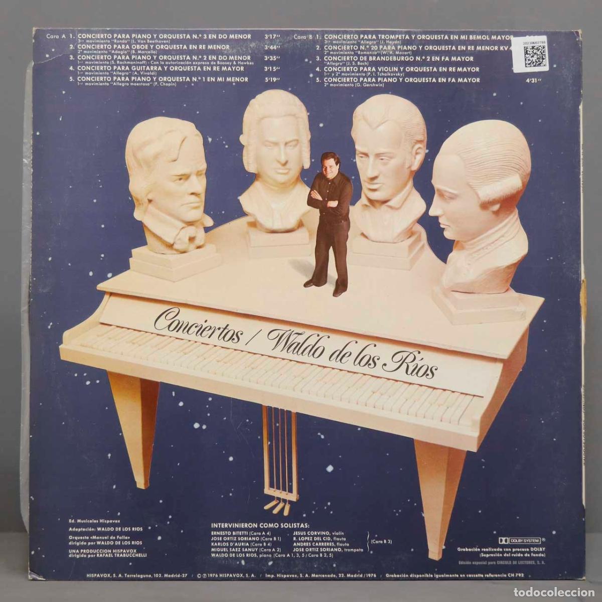 Discos de vinilo: LP. Waldo De Los Rios &ndash; Conciertos - Foto 2