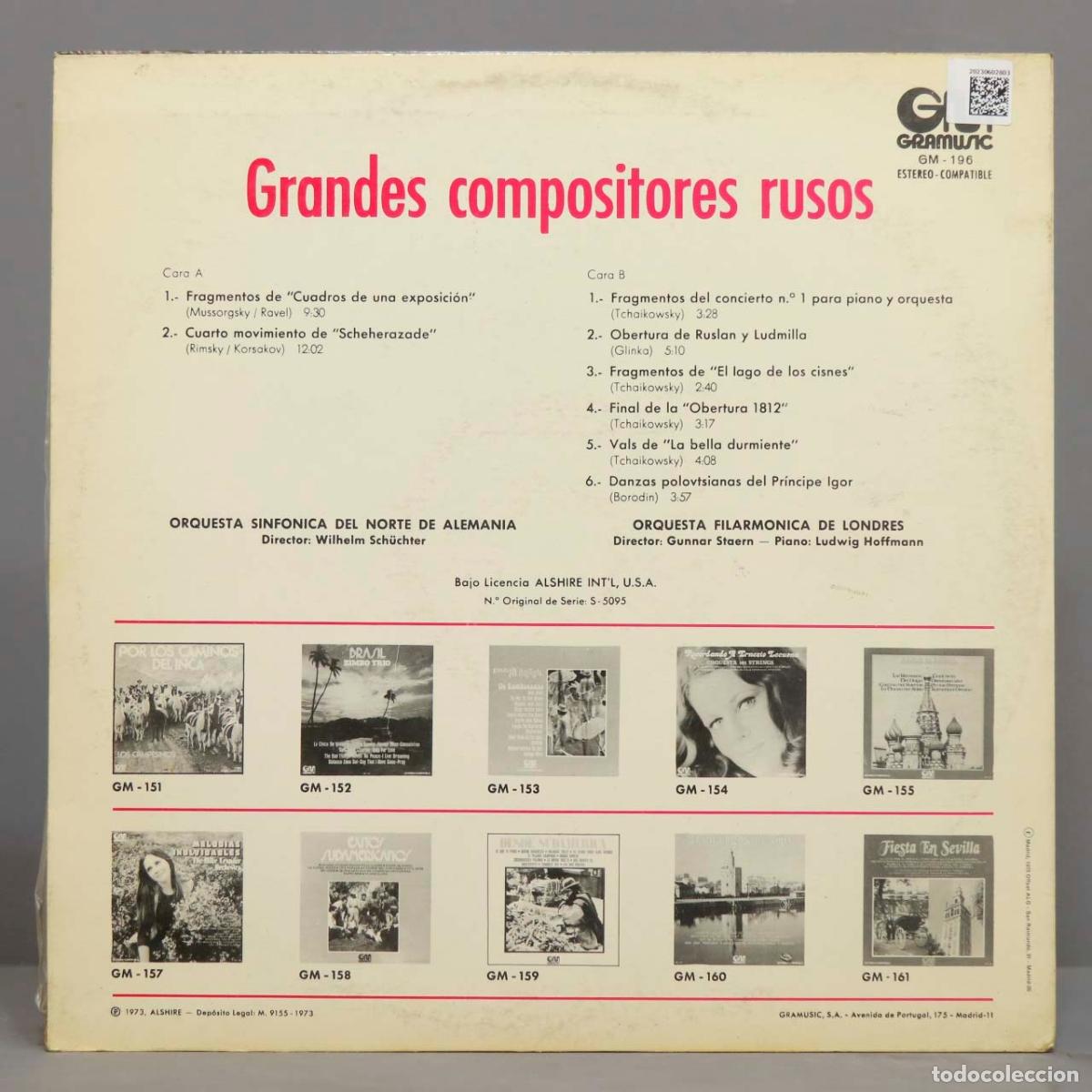 Discos de vinilo: LP. Grandes Compositores Rusos - Foto 2