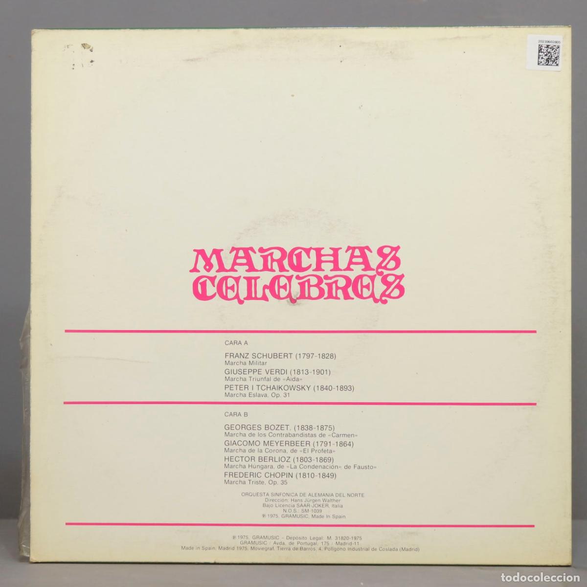 Discos de vinilo: LP. Marchas C&eacute;lebres - Foto 2
