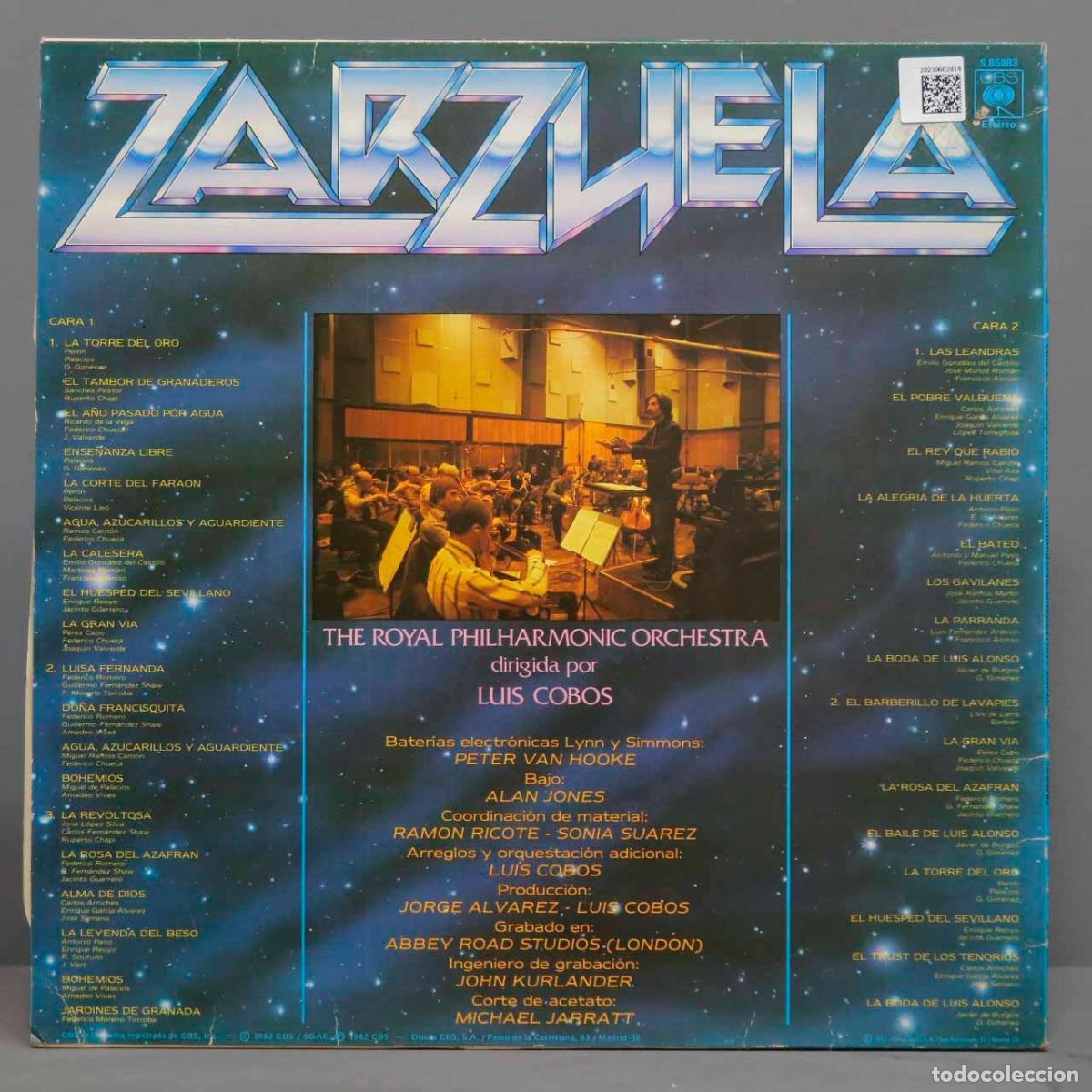 Discos de vinilo: LP. ZARZUELA. LUIS COBOS - Foto 2