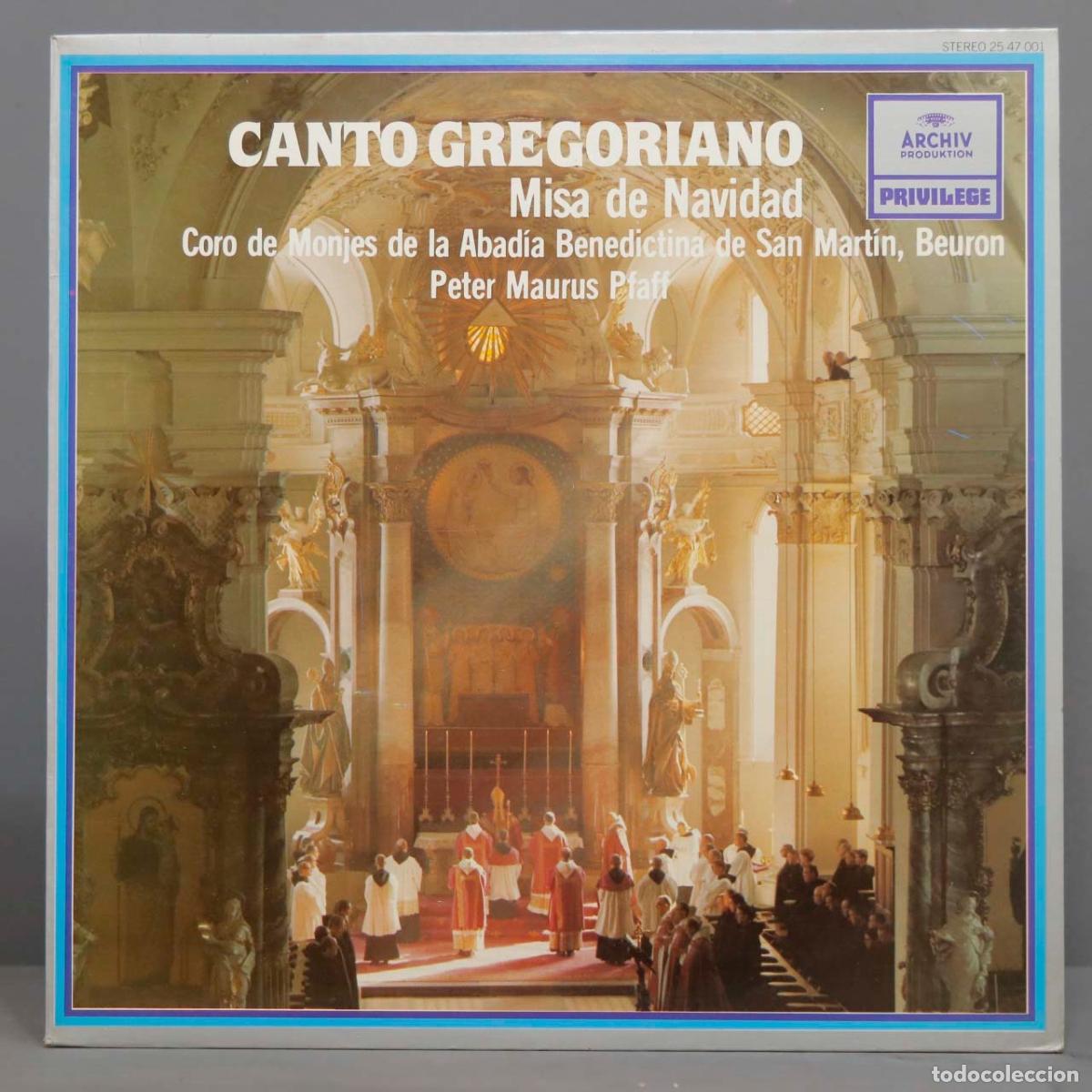 Discos de vinilo: LP. Beuron &ndash; Canto Gregoriano Misa De Navidad - Foto 1