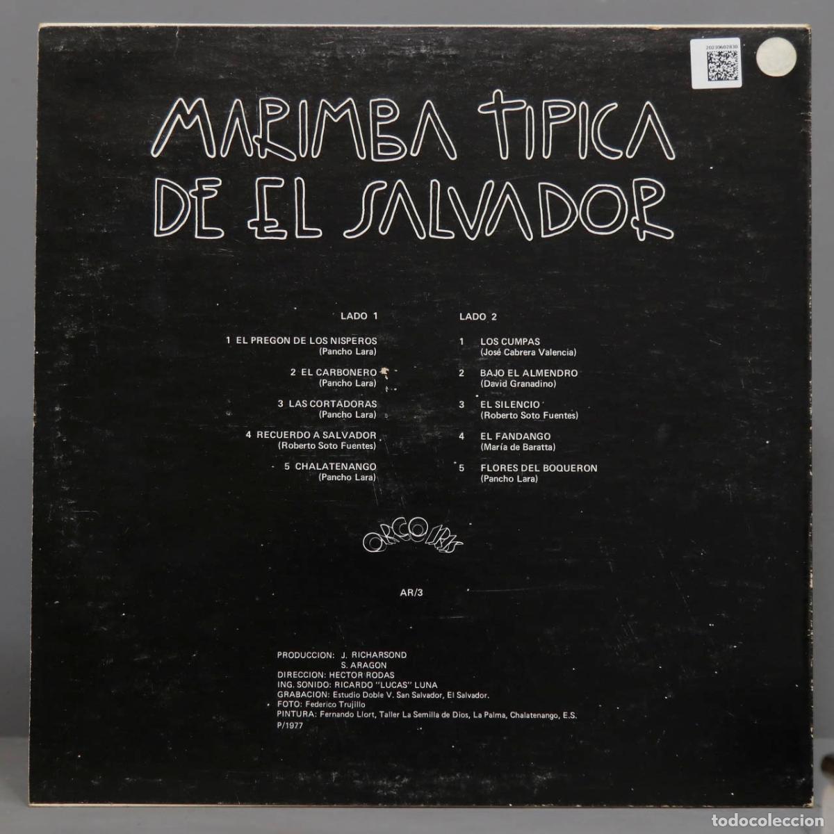 Discos de vinilo: LP. Marimba Tipica De El Salvador - Foto 2