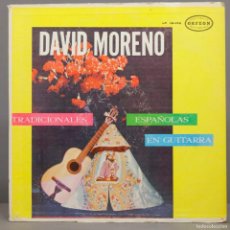 Discos de vinilo: LP. DAVID MORENO – TRADICIONALES ESPAÑOLAS EN GUITARRA. AUTOGRAFO GUITARRISTA