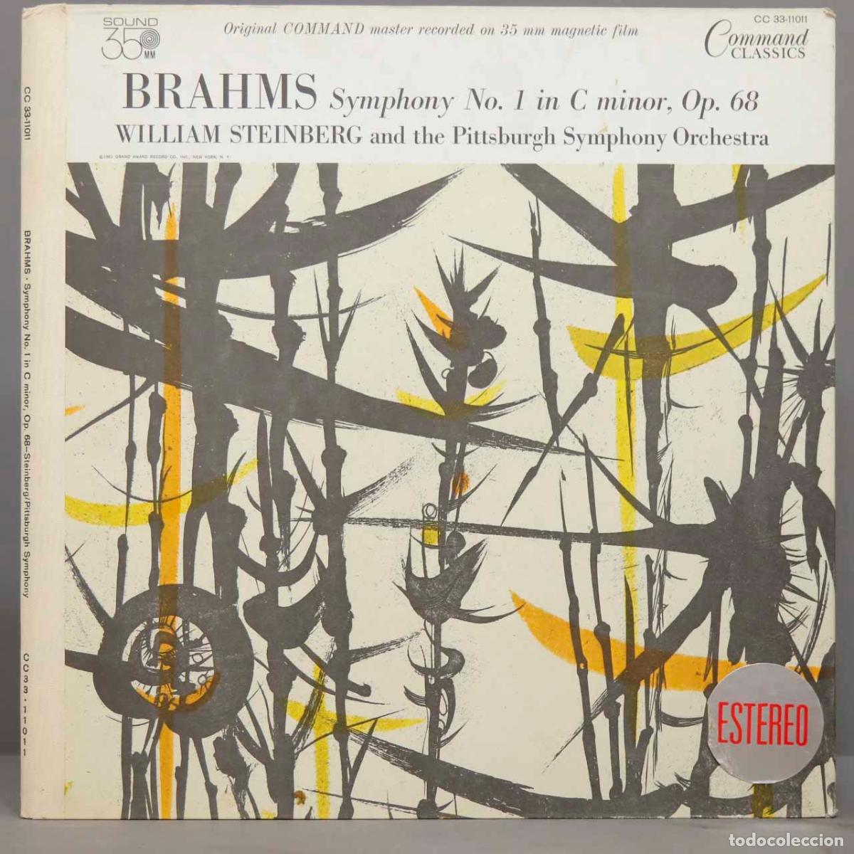 Discos de vinilo: LP. BRAHMS SYMPHONY 1 OP 68. STEINBERG - Foto 1