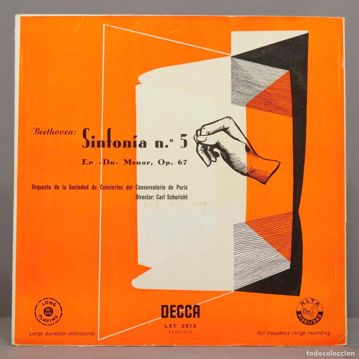 Discos de vinilo: LP. SINFONIA 5. BEETHOVEN. SCHURICHT - Foto 1