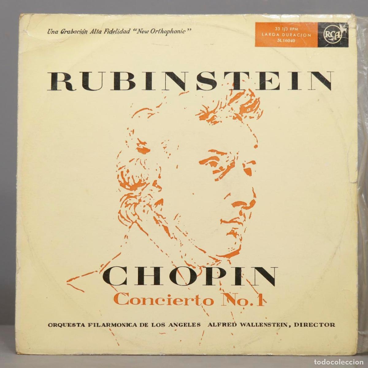 Discos de vinilo: LP. RUBINSTEIN. CONCIERTO 1. CHOPIN - Foto 1