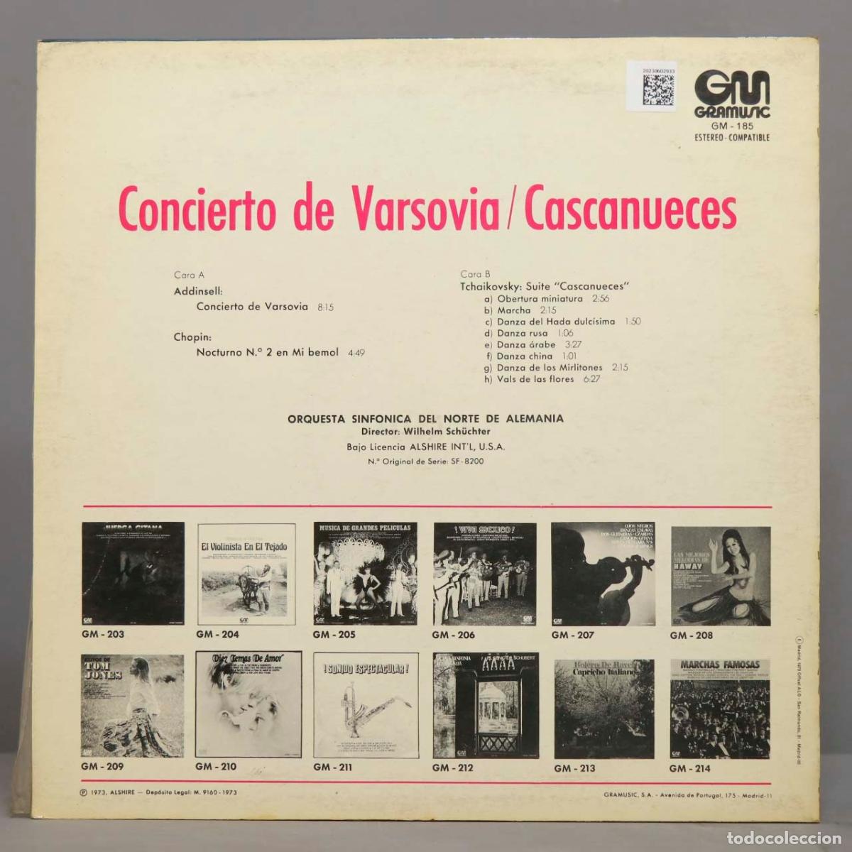 Discos de vinilo: LP. CASCANUECES. CONCIERTO VARSOVIA - Foto 2